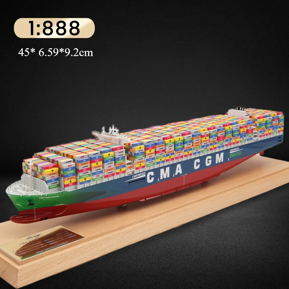 Контейнер для моделирования 1/888 45 см версия RTR с одной башней, модель корабля с двумя башнями, общая украшение для дома, модель грузового корабля, игрушки Контейнер для моделирования 1/888 45 см версия RTR с одной башней, модель корабля с двумя башнями, общая украшение для дома, модель грузового корабля, игрушки