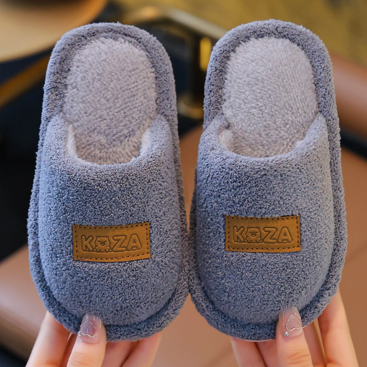 New Winter Kids House Slippers, Simple Casual Boys Girls Students Daily Comfortable Home Slippers
