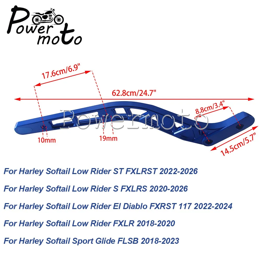 Motorcycle Rear Fender Mount Bracket For Harley Softail FXLR FXRST FXLRS FXLRST FLSB 18-26 Low Rider S ST Mudguard Strut Support