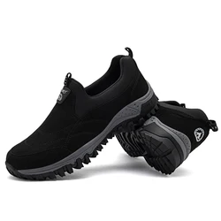 Zapatillas de deporte transpirables para Hombre, zapatos informales de plataforma suave, sin cordones, para exteriores, talla 46, novedad de otoño