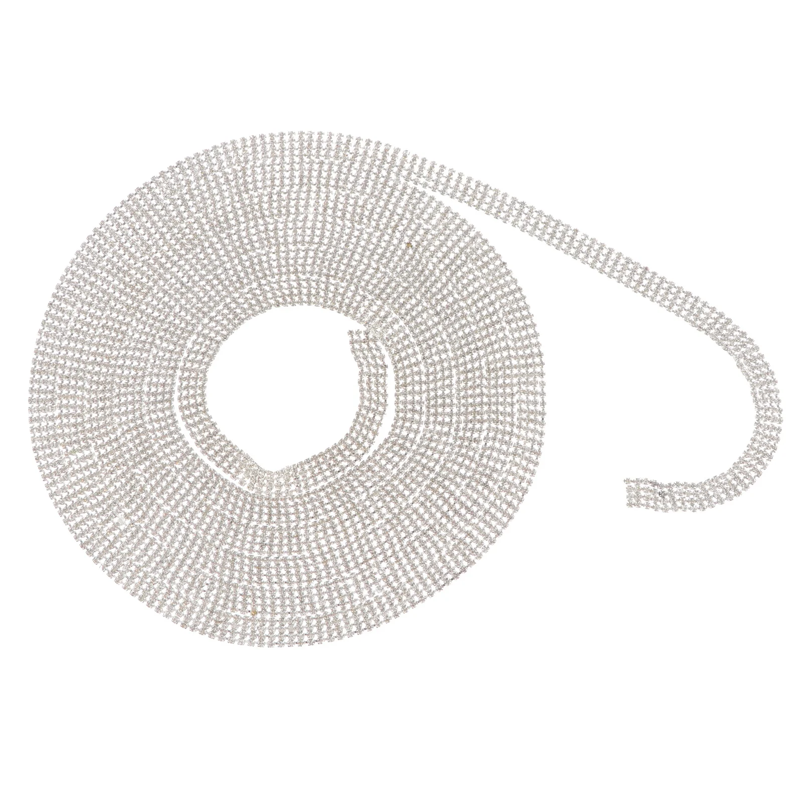 

Rhinestone Chain Diy Clothing Accessories Four-Row Wedding Trim Craft Decor Phone Case Rhinestone Appliques Glitter Chain