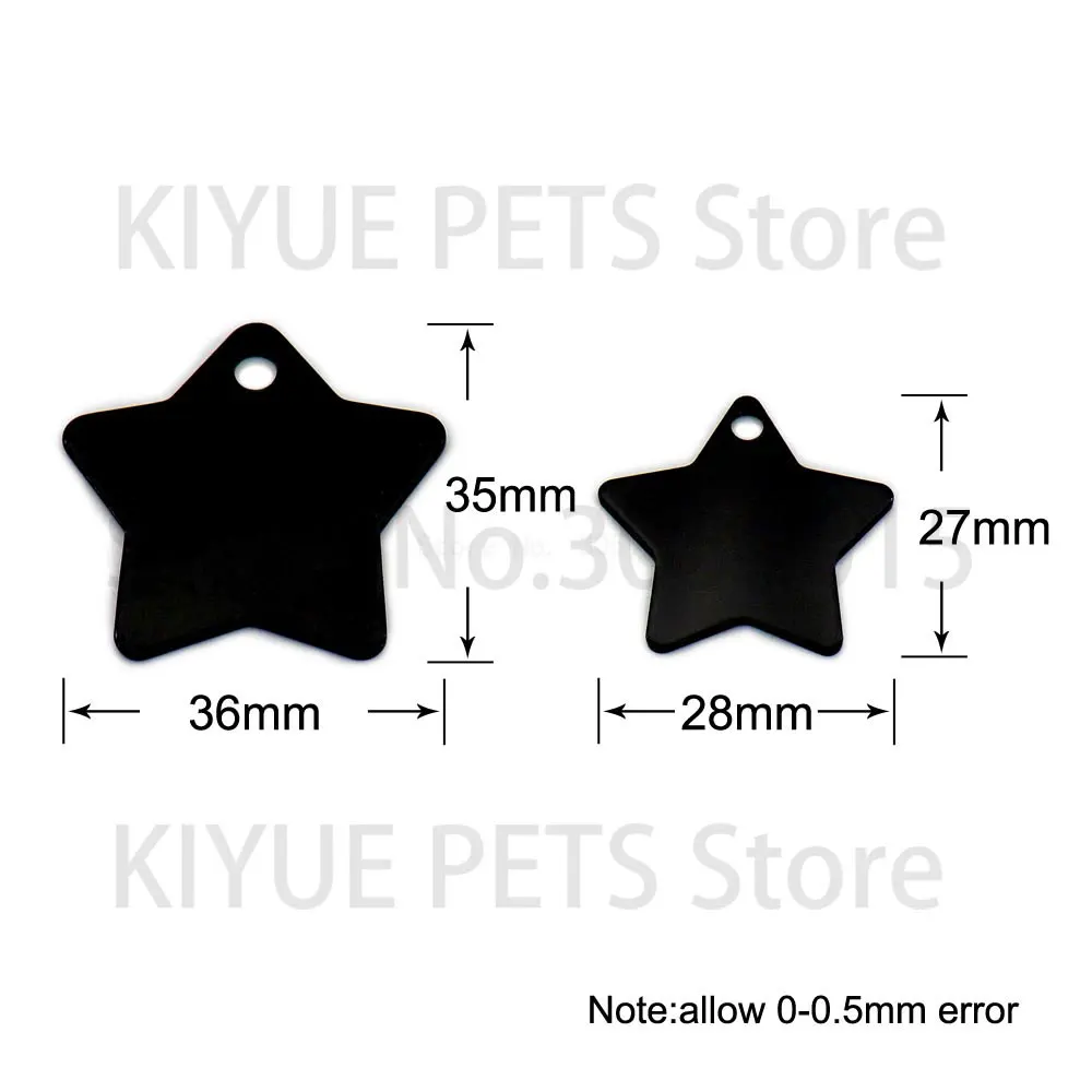 Wholesale 100Pcs Aluminum ID Tags Custom Name Dog Tag Anodized Pendant Necklace Plate Record Number Key Chain Personalized Cat