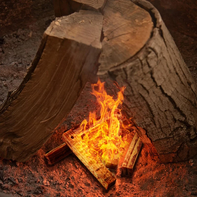 1pc Fatwood Fire Starter Stick Outdoor Fire Making Tools Natural Firestarting Wood Stick for Campfire Fireplace Emergency Tools - view 6