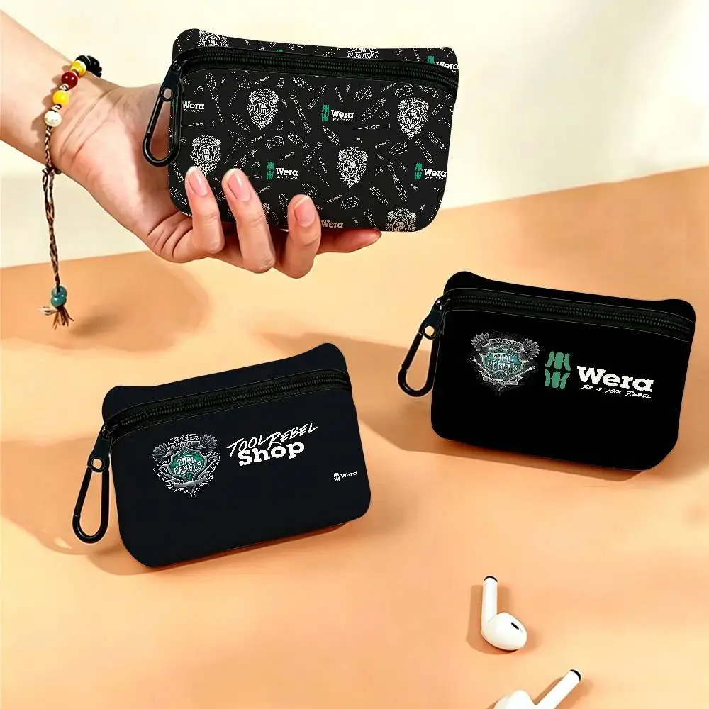 Weras Tools Oxford Cloth Zipper Coin Purse Portable Hanging Key Pouch Organizer For Travel Cosmetic Bag