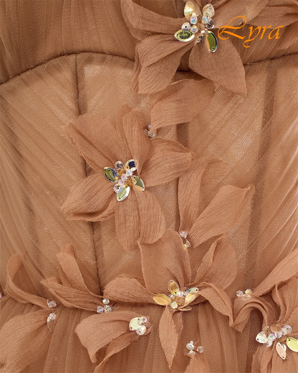 فستان سهرة أنيق مخصص من الأورجانزا على شكل حرف a ورقبة دائرية، فساتين رائعة للحفلات الراقصة من الكريستال الفاخر للمناسبات الخاصة