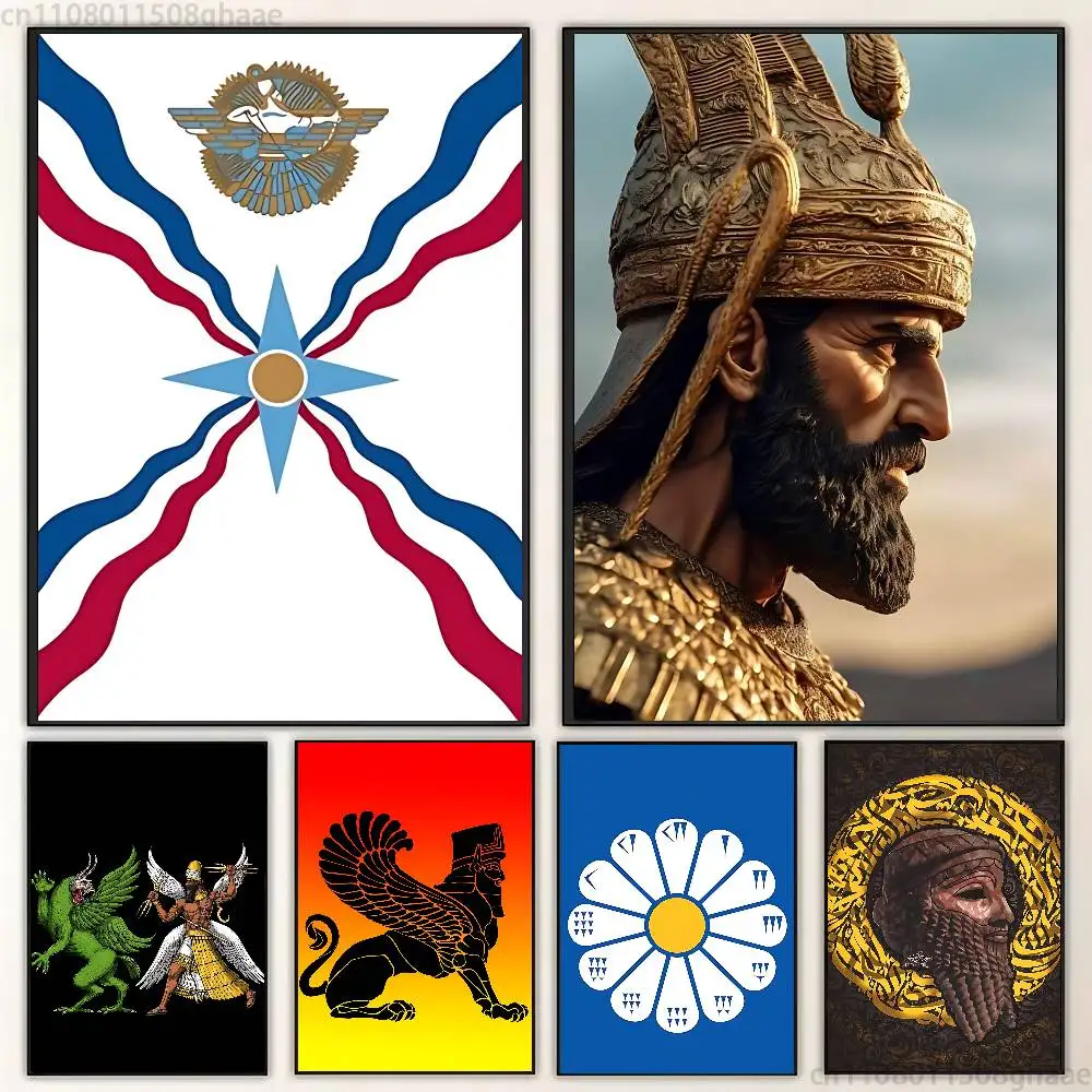 

Assyria Assyrian new group Poster HD home decor sticky wall waterproof home living room bar aesthetic decor