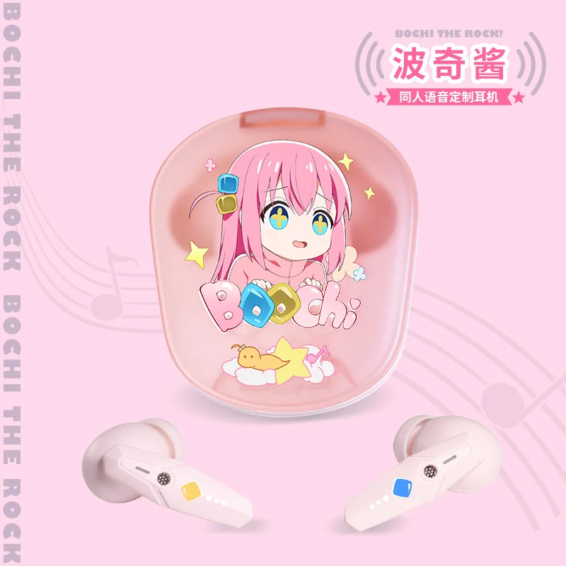 

Игра Hitori Gotoh Косплей Беспроводные наушники Lonely Rock! Полный комплект Bluetooth-наушников Bocchi для Android Bluetooth 5.0 в подарок