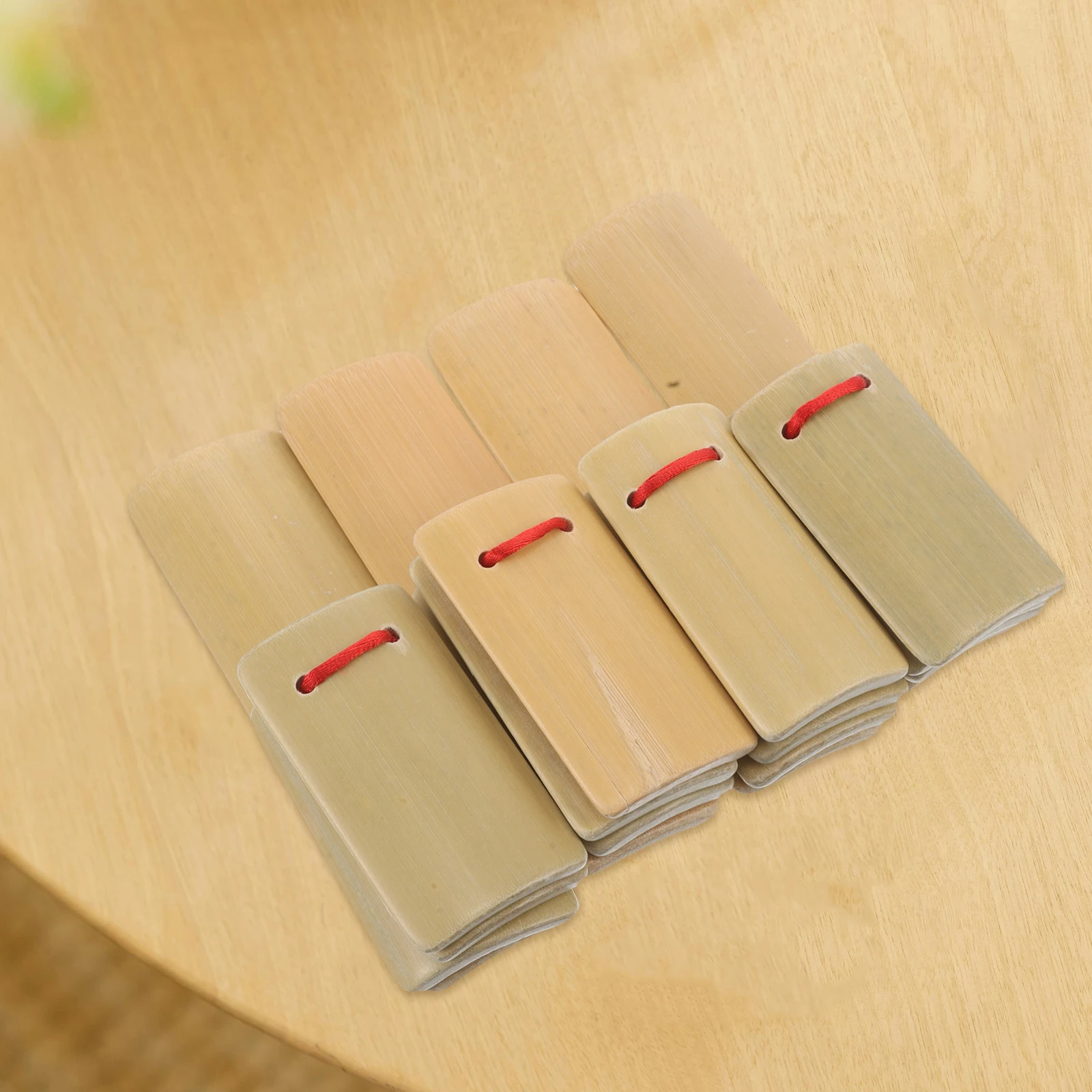 

4 PCS 's Allegro for Beginners Castanet Bamboo Kuaiban Wooden Castanets Percussion Musical Instruments Band Finger