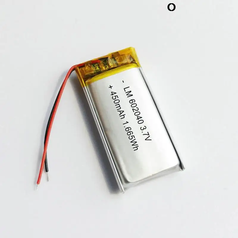 602040 450mAh Lithium Polymer Rechargeable Battery For Tablet PC LED Light Speaker Li-ion Battery