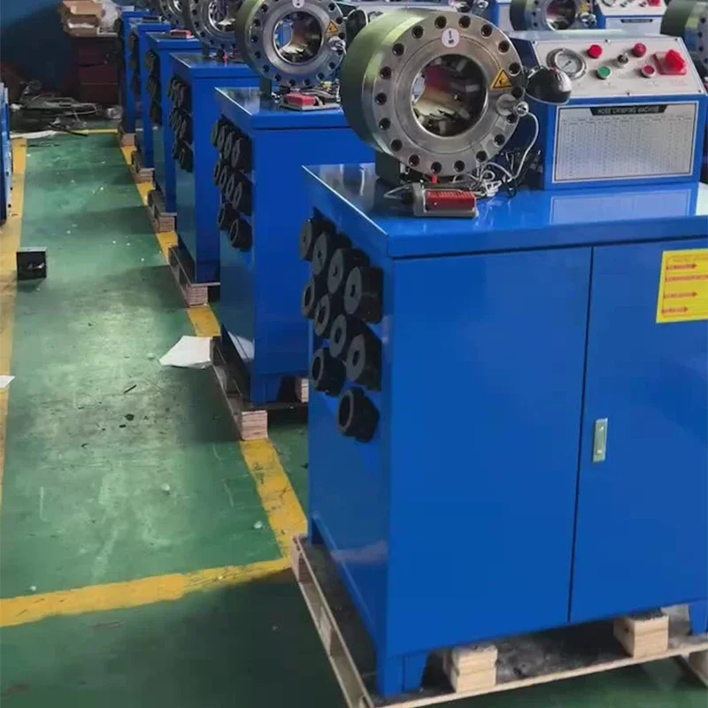 Fully Automatic High - Precision Hydraulic Oil Pipe Locking Machine High - Pressure Hose Shrinking Machine CNC Crimping Machine
