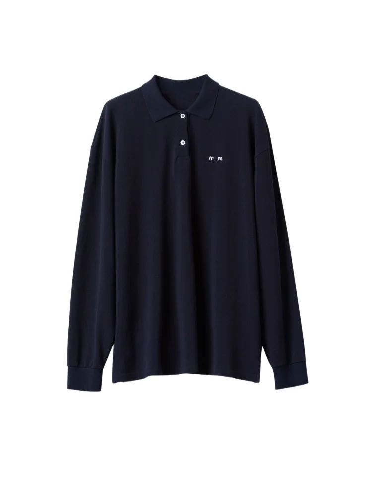 

Casual Embroidered Letter Long Sleeve Shirt And Skirt Set Versatile Early Autumn New Style by Royalty High Definition