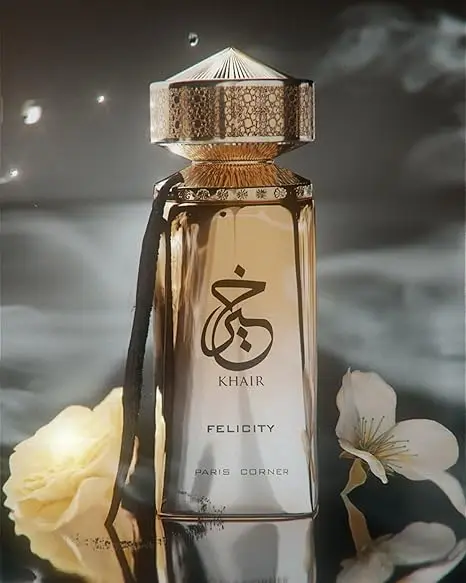 عطر باريس كورنر كير فيليسيتي - عطر سعة 3.4 أونصة سائلة للجنسين مع مكياج شامبانيا كاسيس روز فانيليا مسك #2