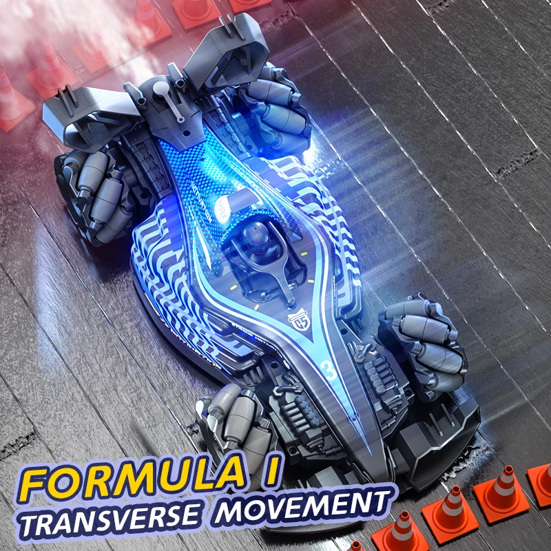 Nieuwe RC-stuntauto met spray- en LED-verlichting, dubbele afstandsbediening en bewegingsdetectiehorloge, drift en hoge snelheid, heet speelgoed voor kinderen en hobbyisten