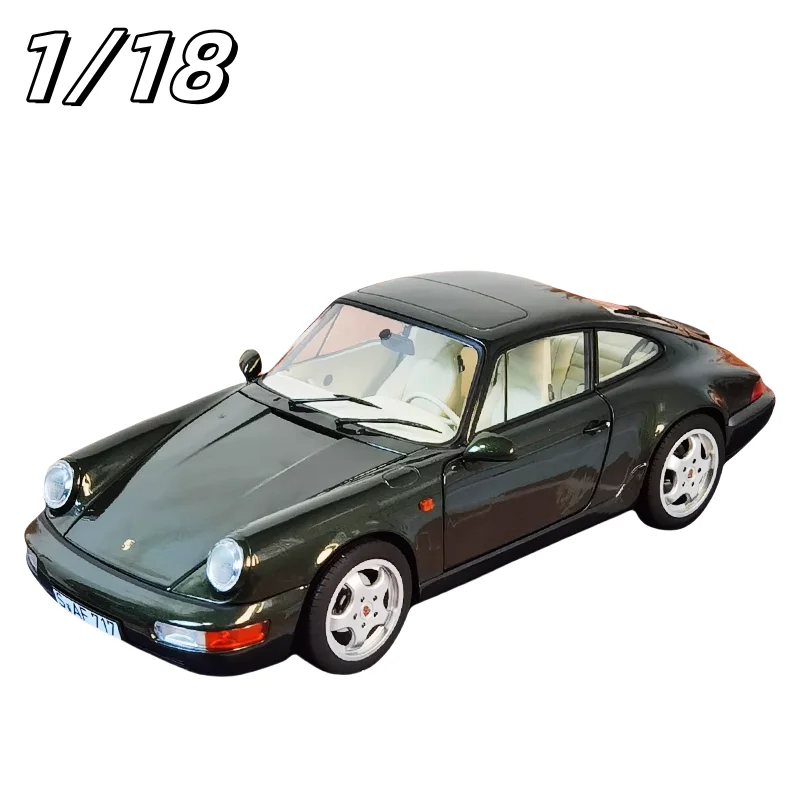 

1:18 Porsche 911 Carrera 4 1992 simulation alloy model, children's collection of decorative toys, holiday gifts for friends.