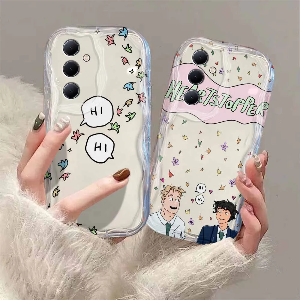 Etui Heartstoppers 3D Wave do Samsung A73 A72 A71 A55 A54 A53 A35 A34 A33 A25 A24 A23 A15 A14 A13 A05 A04 A03 4G 5G Cover