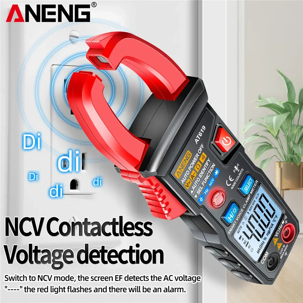 NCV Induction Multimeter Voice Broadcast Tester AC/DC Voltage ANENG AT619+B14 Electric Induced Screwdriver Detector Tools﻿ Kit