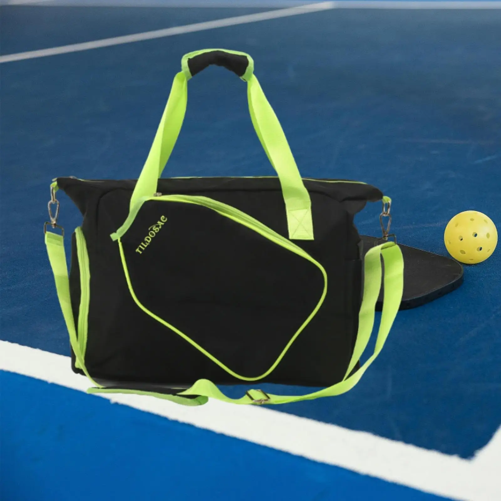 Pickleball Bag Pickle Ball Bag Sports Bag Fitness Sport with Removable Adjustable Strap Tennis Bag Pickleball Paddle Bag