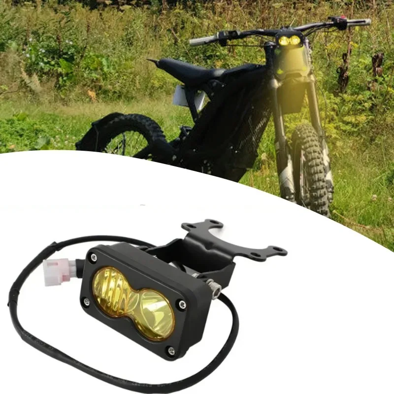 For Headlight Switch Yellow Spot Flood Led Pod Combo Kit Set For Sur Ron Sur-Ron SurRon Segway Talaria Plug N Play Waterproof