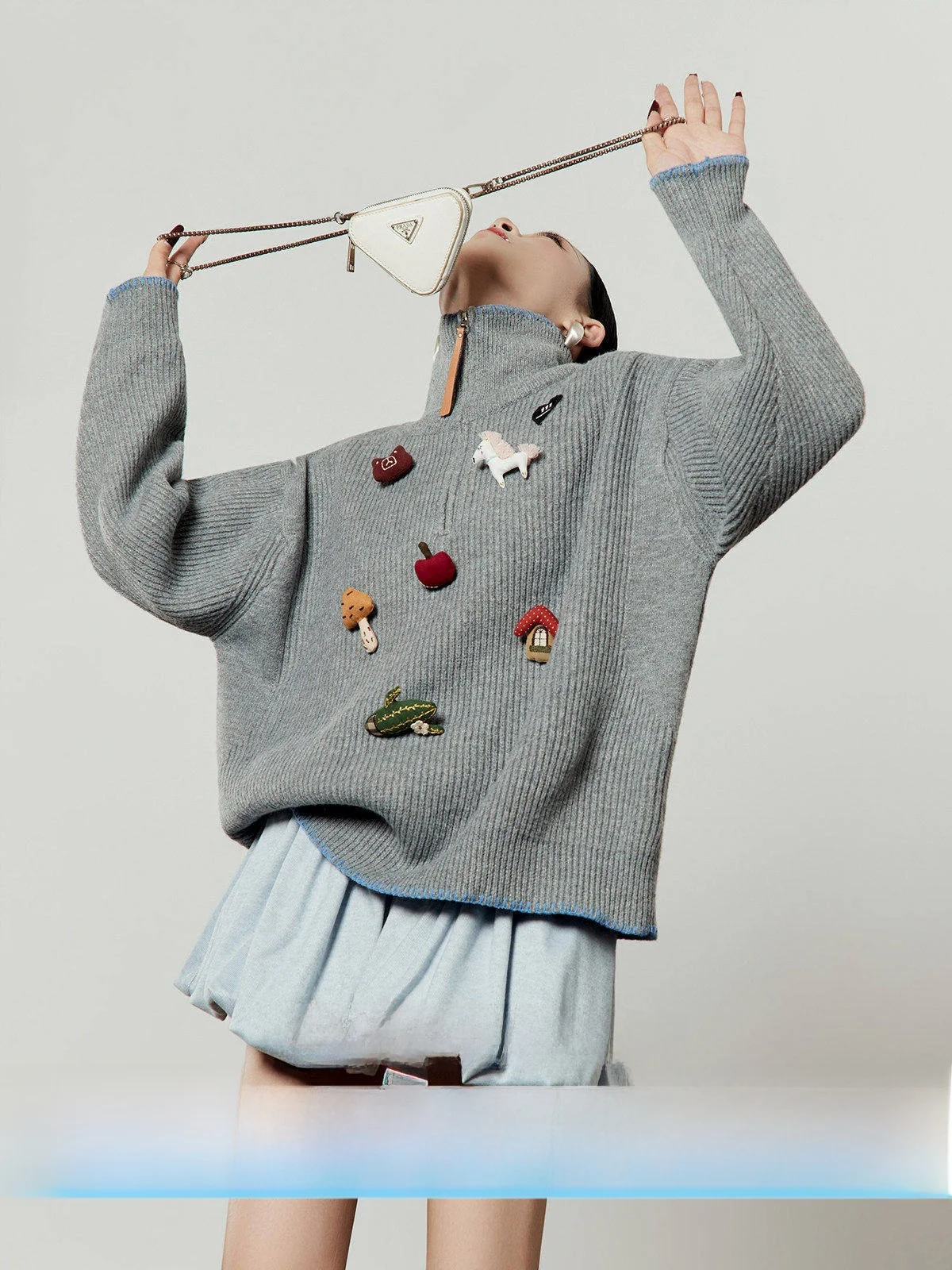 

Loose Knitted Sweater Women's Autumn Winter Outerwear T-irt Sle Cute Sle Knitwear Casual Versatile Slimming Effect
