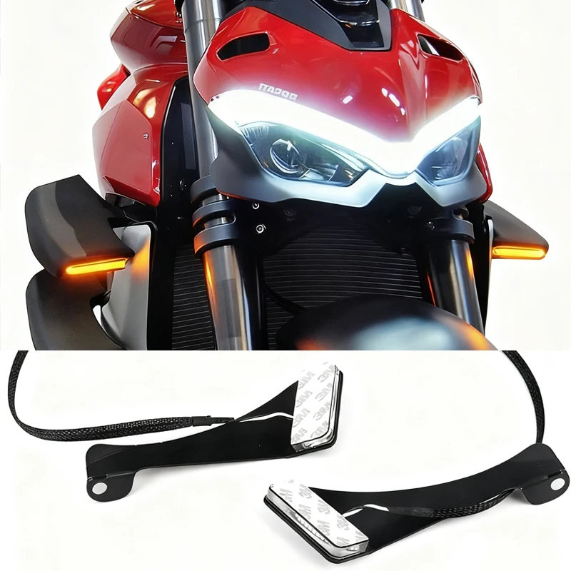 

For 2020-2024 Ducati Streetfighter V4 S V2 V4 fixed wing modified turn signal accessories STREETFIGHTER V4SP Side panel lights