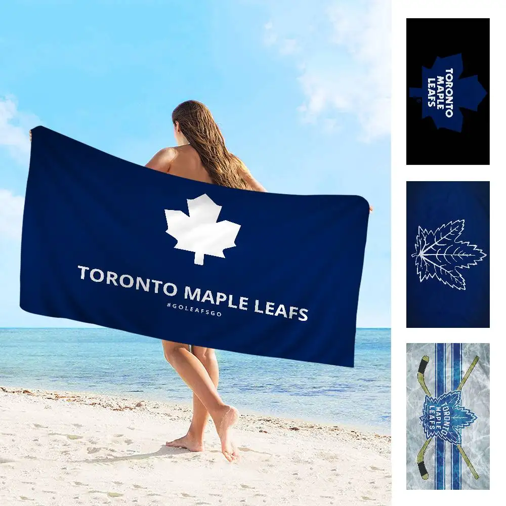 T-Torontos Maple Leafs Beach Towel Colorful Bath Towels For Girl Microfiber Quick Dry Custom Sand Free Beach Yoga Spa Gym Pool