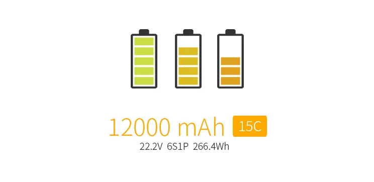 Tattu Plus batteria intelligente 12000mAh 15C 22.2V 6S1P Lipo batteria TATTU Smart Drone per spruzzatore agricolo