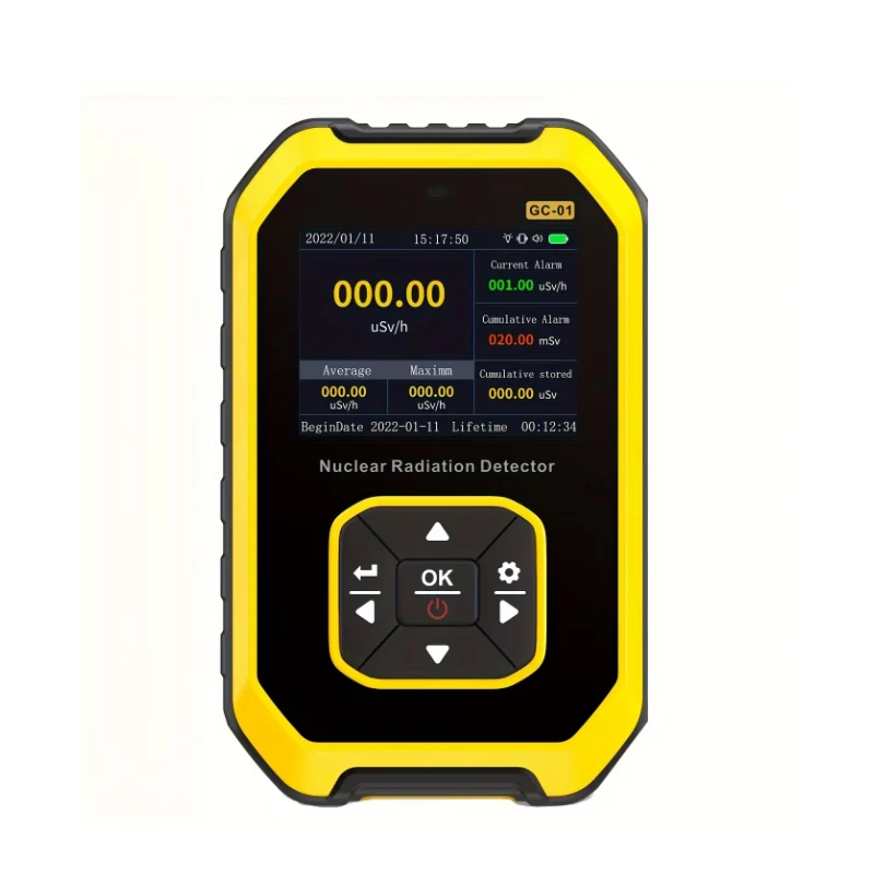 GC-01 Geiger Counter, Marble detector Nuclear radiation detector Personal dosimeter X-ray Gamma ray beta Ray radioactivity teste