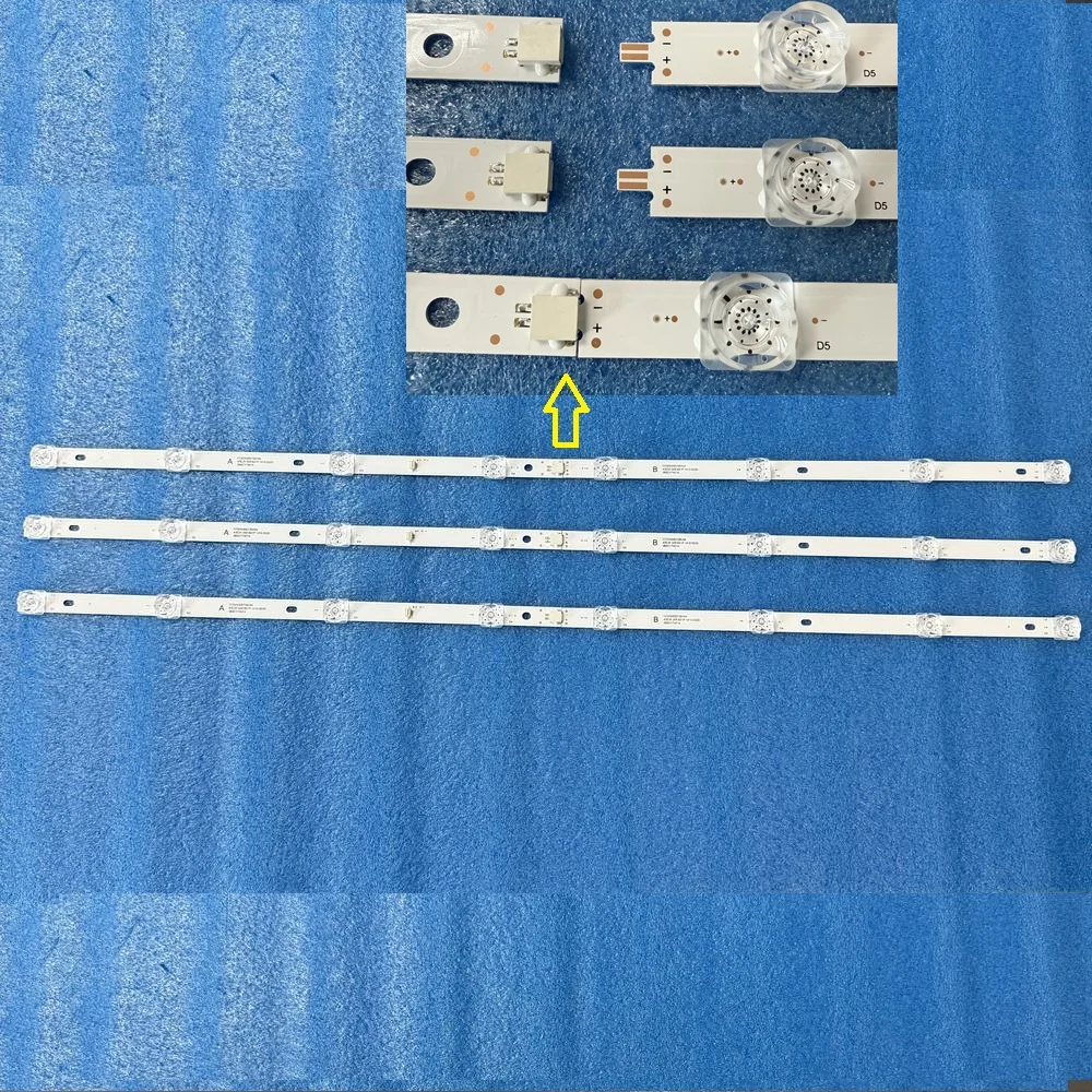 LED backlight cc02430d738v04 43e20 3x8 cc02430d7380v08 for YUNO-43FTC245 Hi 43ft102x 43fs112x 43fsy112x Leben le-led43fs282t2