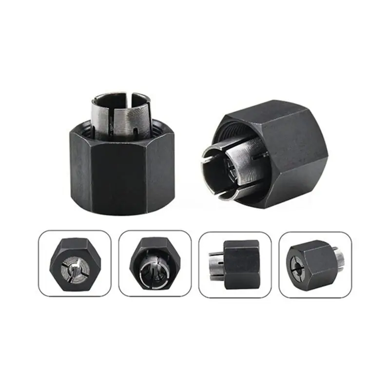 Y50A-For For DW6214 For DW616 Router Chuck Collet And Nut Replacement- Parts 2610906283 2610906287 32628603 12.7Mm