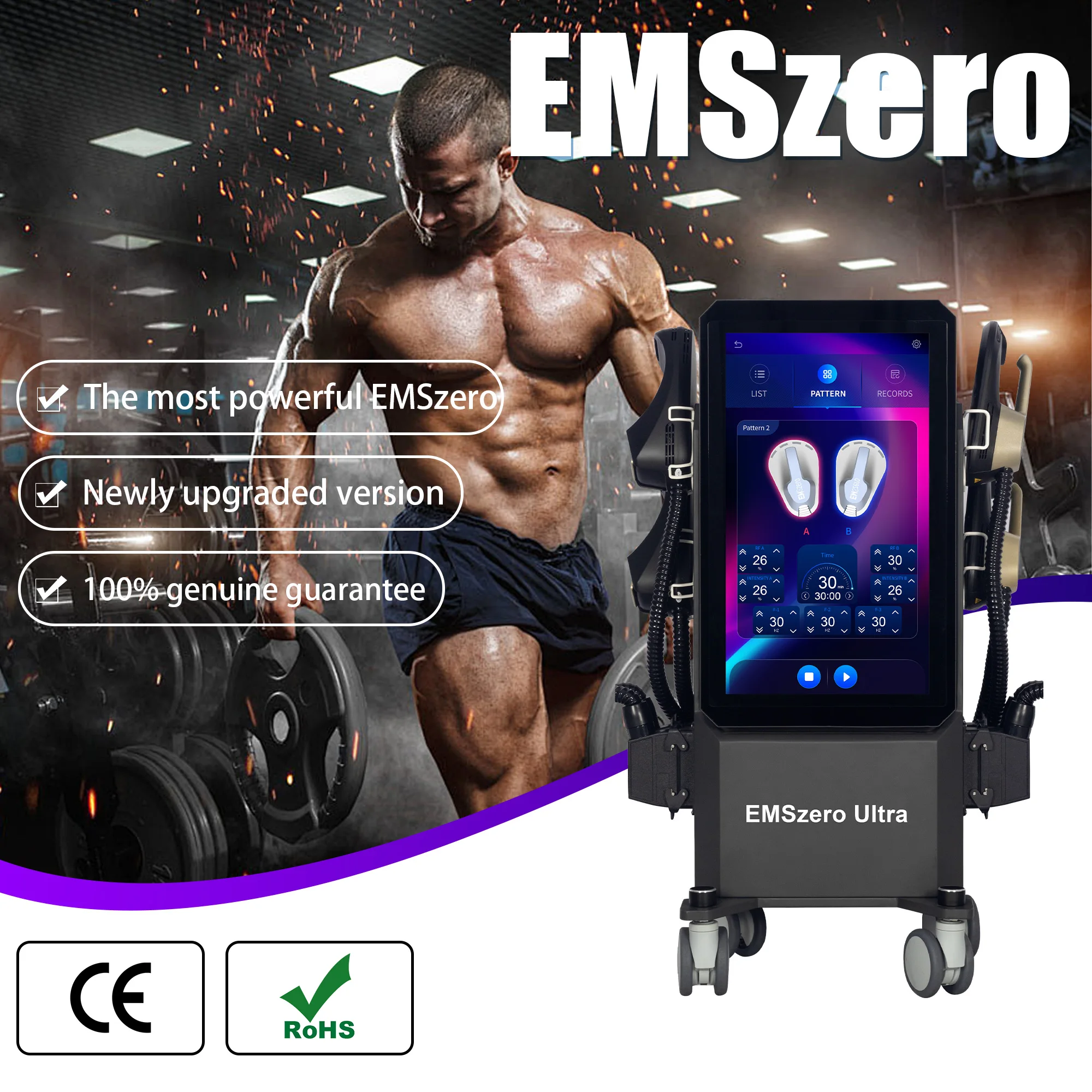 EMSzero Body Sculpt Electromagnet Slimming 6500W High Power 4 Handles Reducing Fat Machine Beauty Salon New EMS zero Weight Loss