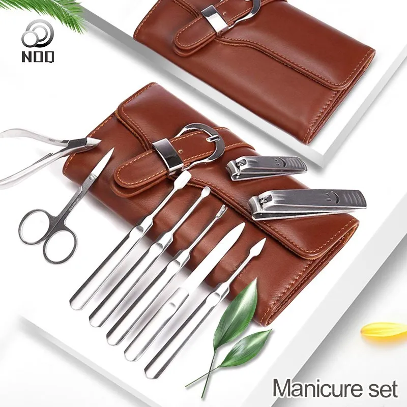 11pcs/set Nail Clipper Set Professional Nail Scissors Dead Skin Remover Manicure Pedicure Tool Nail Cuticle Nail Art Tools