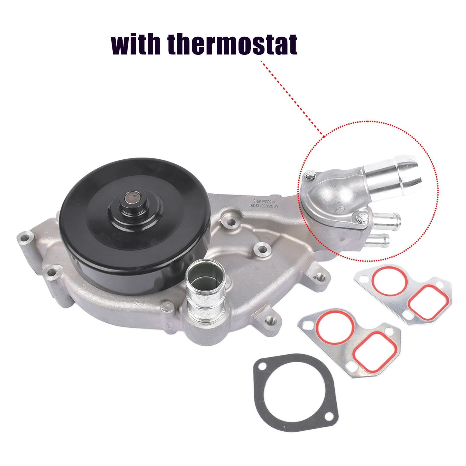 Bomba de agua AP02 con junta para Chevy C6 Corvette Z06 6.0L/LS2 6.2L/LS3 7.0L/LS7 2005-2008 89018052 89017457