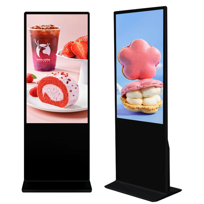 VETO LCD Floor Standing Indoor Vertical Totem Android Advertising Commercial Digital Signage and Display Video Player Factory