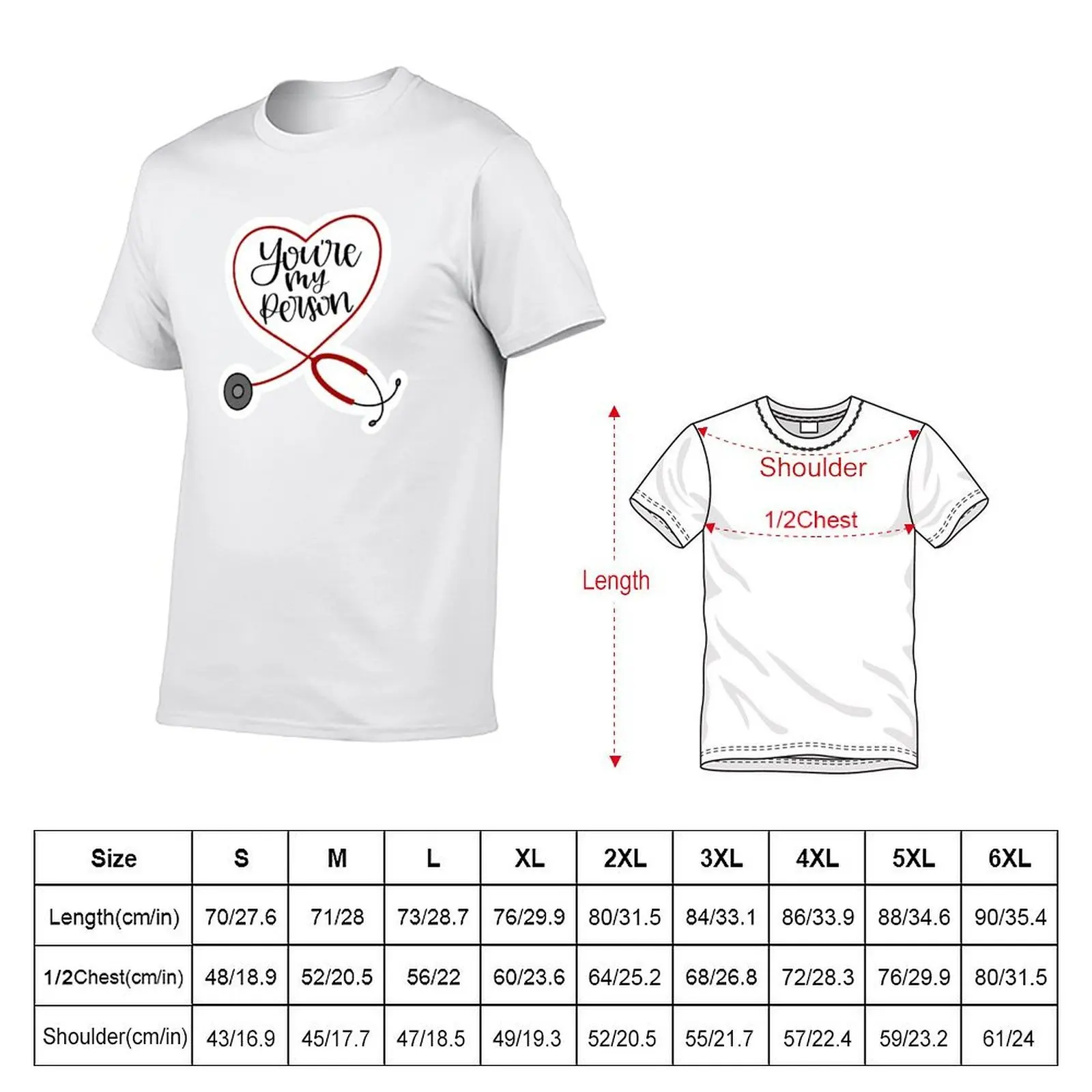You're My Person Grey's T-Shirt man t shirt designer man tshirt t shirts for man pack white T-shirt