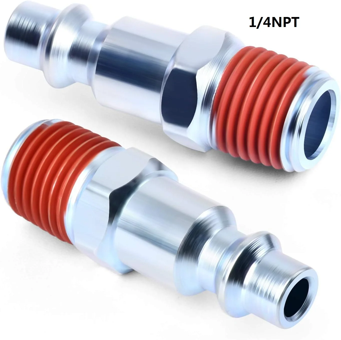 

3PCS American style 1/4NPT External thread plug, Pneumatic quick connector, male end coated with glue,Air piping Tool