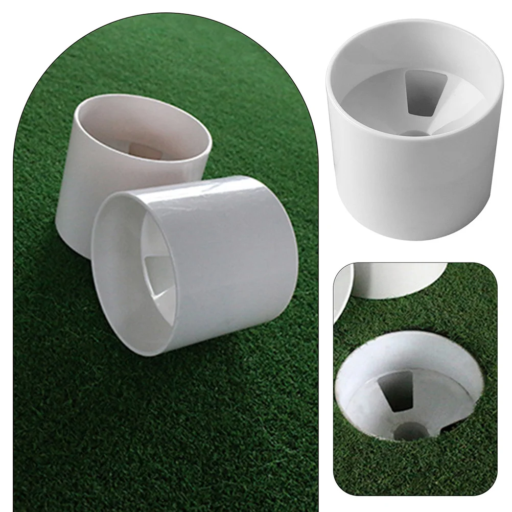 

4Pcs Golf Hole Putting Cup Plastic Durable Training Tool Golf Practice Equipment Replacement Putting Cup Golfs Training Tool