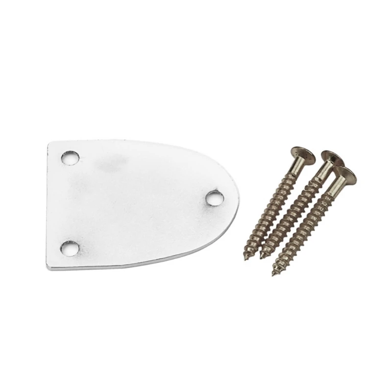

Electric Guitar Neck Plate with Screws Neck Joint Back Mounting Plate 3 Holes Dropship