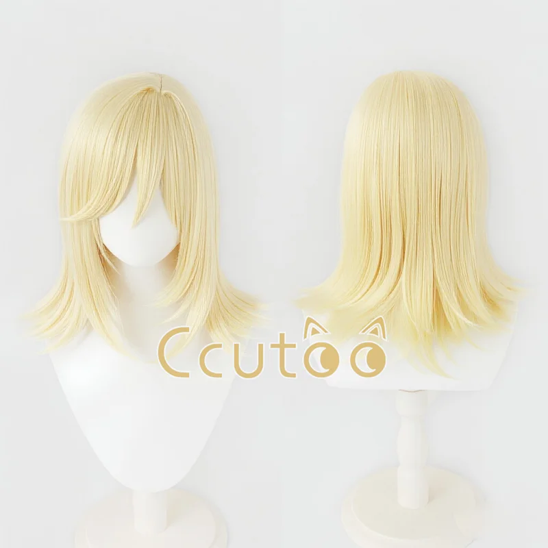 

ccutoo Wigs Lucy Steel Cosplay Wig Anime Lucy Pendleton Blonde Curly Synthetic Wigs Heat Resistant Halloween Party Wigs