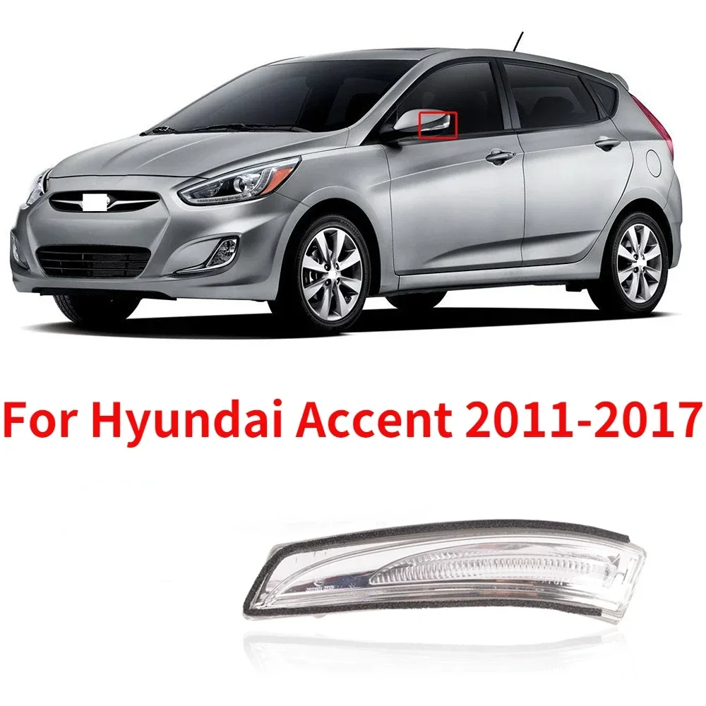 

CAPQX For Hyundai Accent 2011-17 Side Rearview Mirror Turn Signal Light Rear View Mirror Indicator Lamp 87614 1R000 87624 1R000