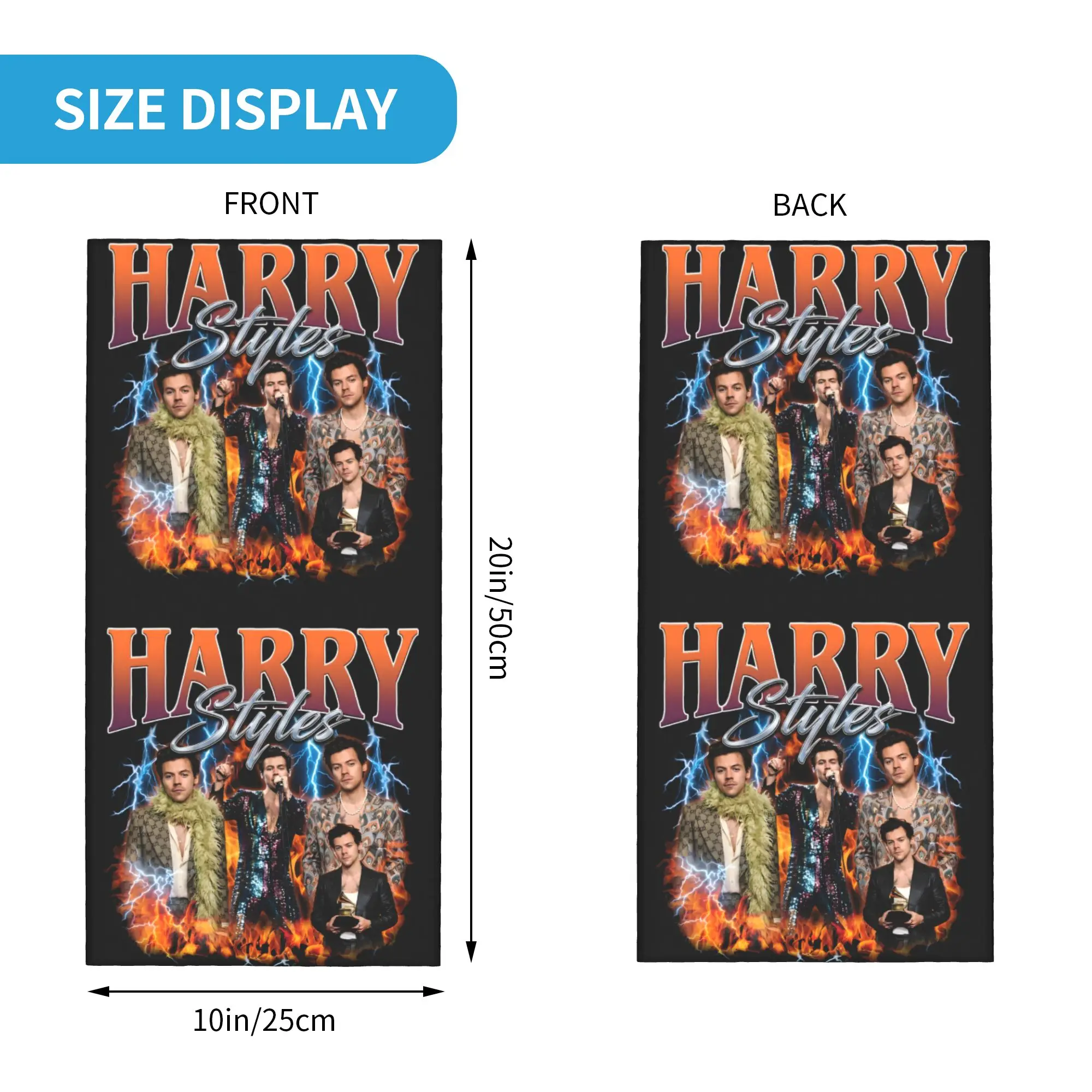 Kiss All The Time Disco Occasionall Harrys Music Styles Bandana Winter Neck Warmer Wrap Face Scarf for Ski  Gaiter Headband