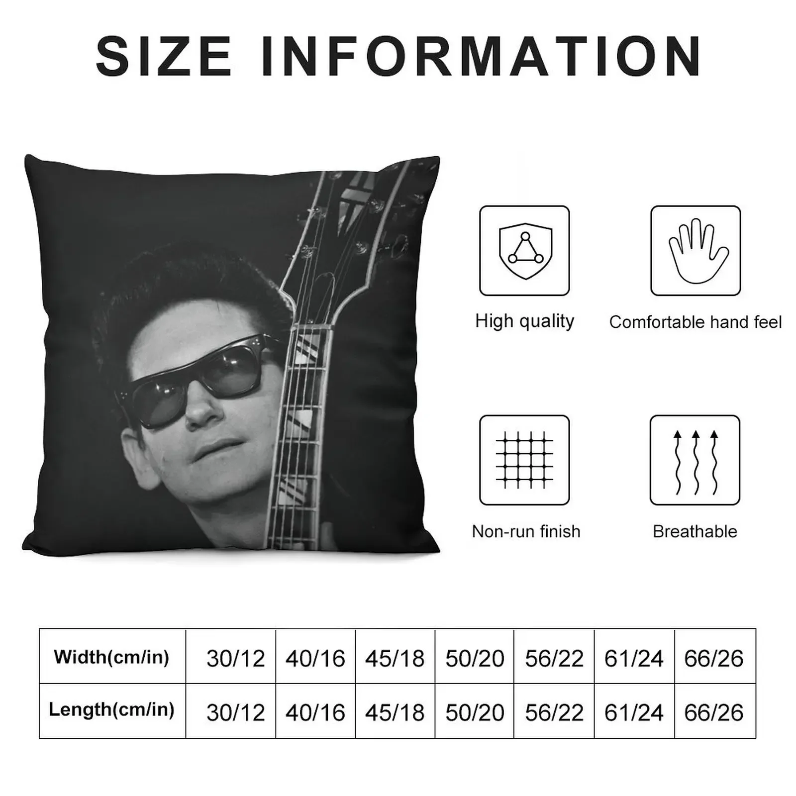 Roy Orbison Throw Pillow Decorative Cushion Cover Pillow Case Christmas pillow