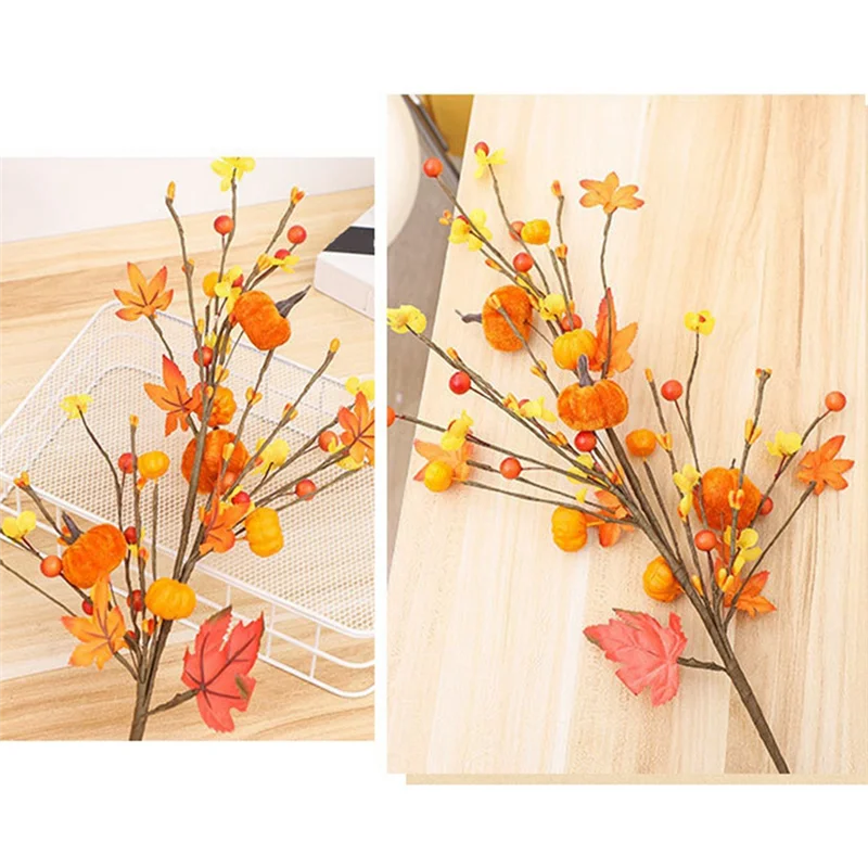 ดี-ตกแต่งฮาโลวีน, ฤดูใบไม้ร่วง Maple Leaf ฟักทองตัดช่อดอกไม้, ตกแต่งบ้านฮาโลวีน, ตกแต่ง