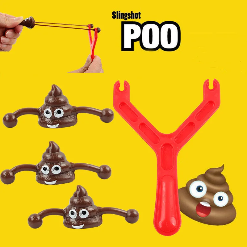 Funny Poo Launcher Tricky Slingshot Gifts For Children's Birthday Guests Children Toys Wedding Guests Christmas Gift Party Favor