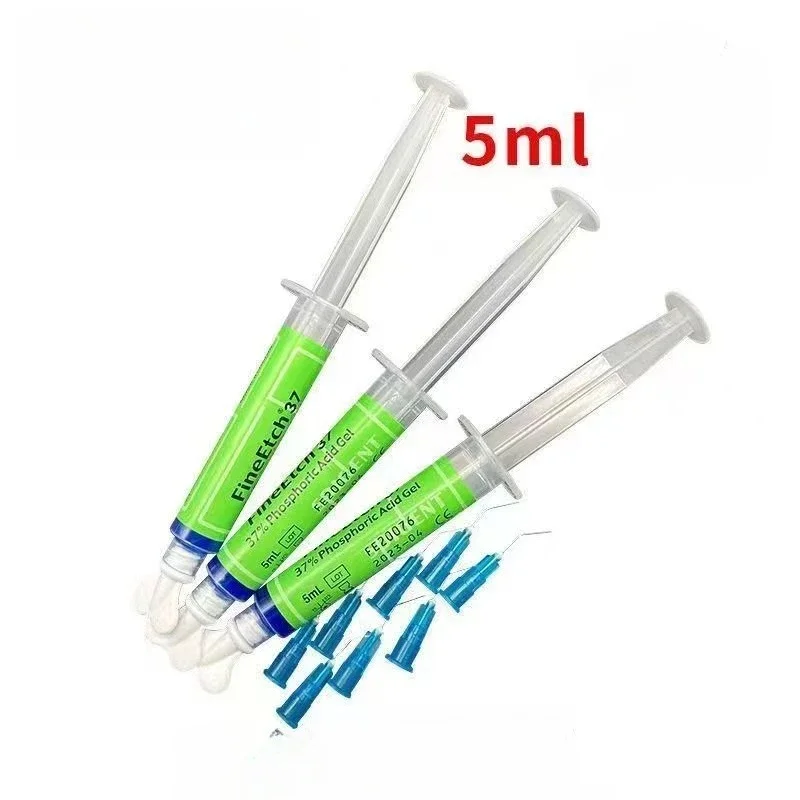 5ml/3pcs Dental Etchant Special 37%Phosphate Gel Treatment Cleaner High Viscosity Oral Restorative Dentistry Medical Materials