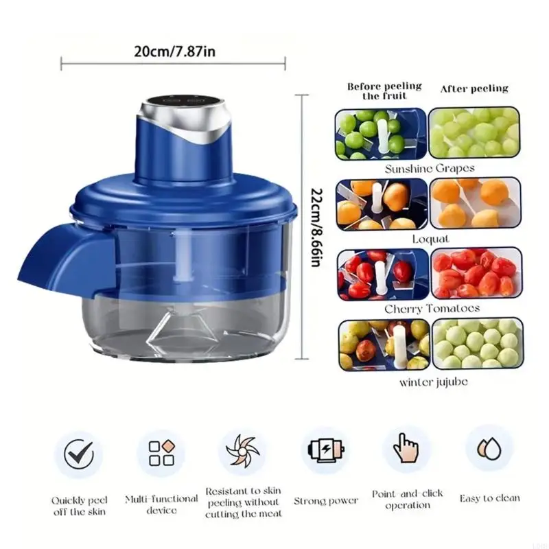 آلة تقشير العنب الكهربائية التلقائي آلة تقشير الثوم الفاكهة الصغيرة #6