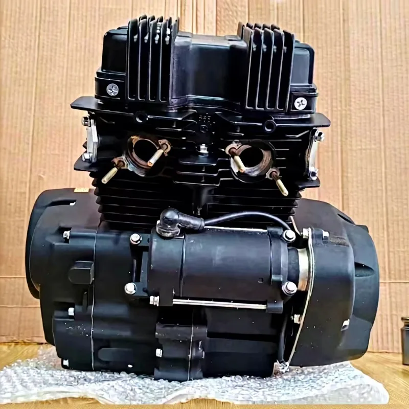 CQHZJ High Quality Motorcycle Engine Parts Piston Engine Assembly Two-Cylinder Engine for Lifan 200CC