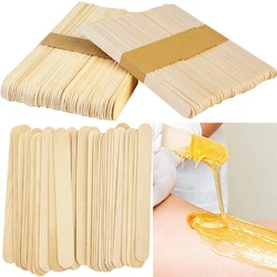 50/100PCS Disposable Wooden Hair Removal Wax Stick Woman Body Depilation Spatula Applicators Wood Tongue Depressor Beauty Tools