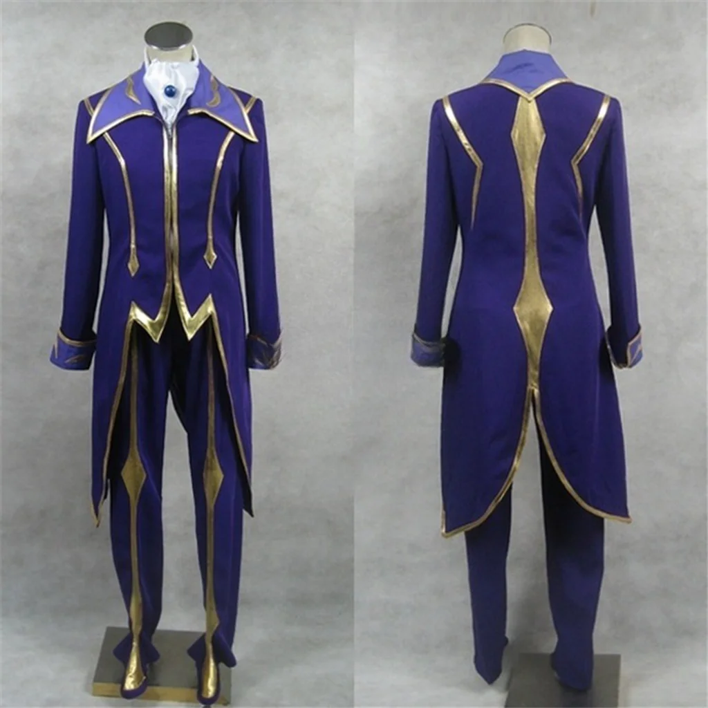 Code Geass Cosplay Lelouch Lamperouge Cosplay Costume ZERO Cosplay  Halloween Christmas Carnival Party Role Play Suit