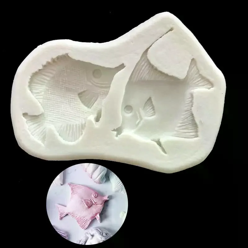 Fishs Silicone Molds Fondant Mold Cake Decorating Tools Candy Chocolate Sugarcraft Gumpaste Mold Baking Tool