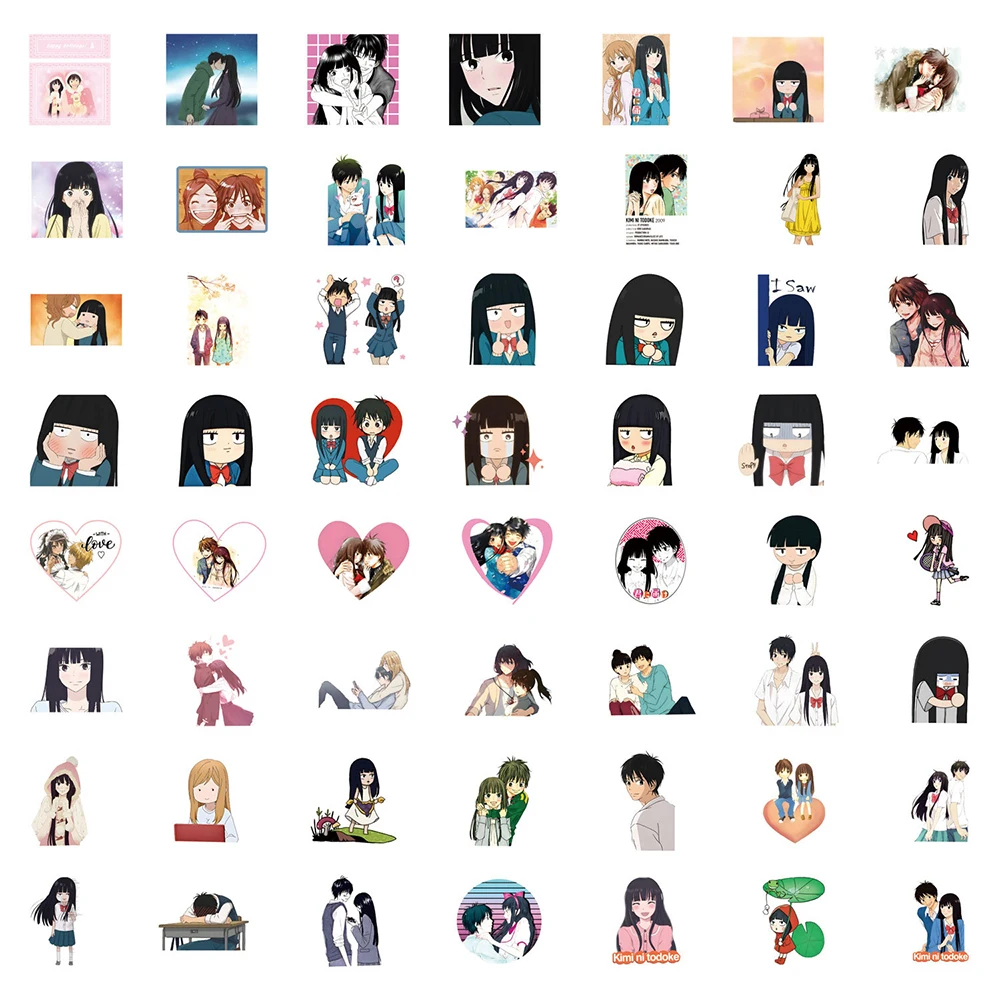 10/30/55pcs Del Fumetto Kimi Ni Todoke Adesivi Cute Anime Girl Kuronuma Sawako Decalcomanie FAI DA TE Bottiglia di Acqua Chitarra Telefono adesivo Decor